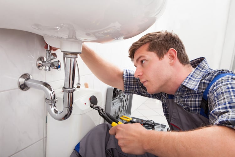 Central air conditioning installation in a finished home